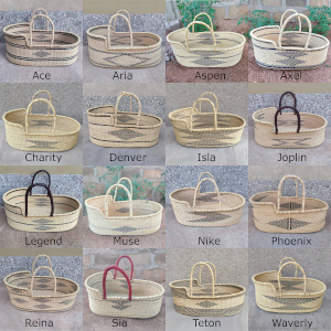 Geometric Bolga Moses Baskets